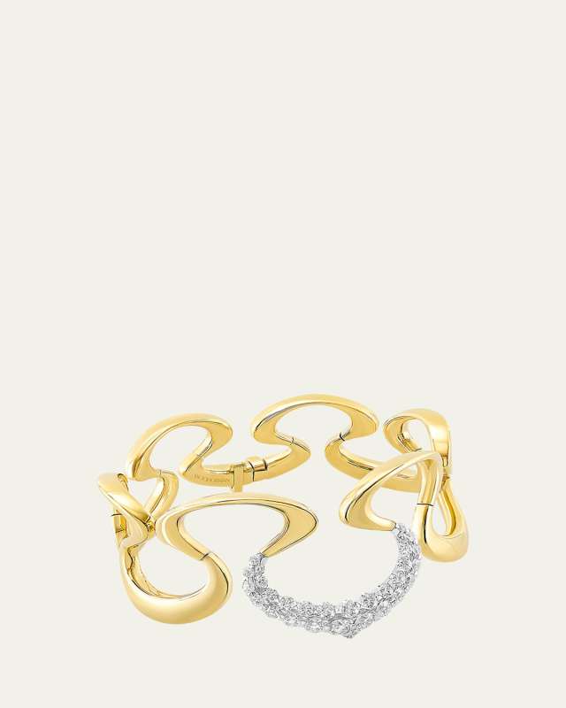 18k Yellow Gold Merveilles Bracelet with Diamonds